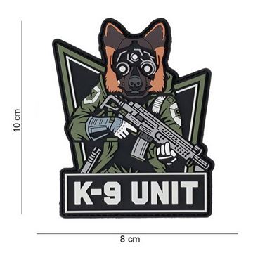 K-9 3D Velcro Patch med Glow In the Dark effekt